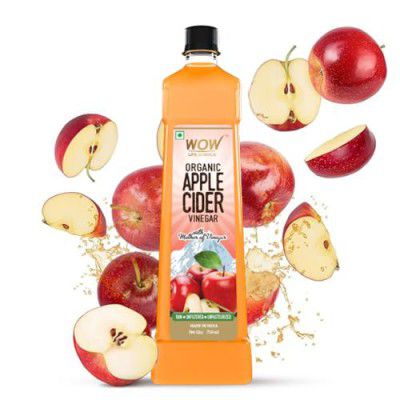 WOW Life Science Apple Cider Vinegar 750ml | Organic Himalayan Apples 