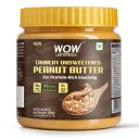 WOW Life Science - Peanut Butter Unsweetened (Crunchy) - 500 gm | High Protein with 30g Protein per 100g | For Protein Rich Snacking - Weight Management, Muscle Building & Healthy Lifestyle...