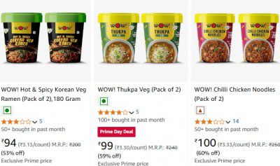 WOW Noodles Starts At Rs 90