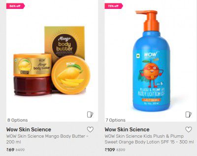 Wow Skin care Product Uptp 86% Off
