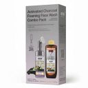 WOW Skin Science Activated Charcoal Foaming Face Wash Combo Pack- Consist of Foaming Face Wash with Built-In Brush & Refill Pack - No Parabens, Sulphate, Silicones & Color - Net Vol. 350mL...