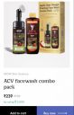 WOW Skin Science ACV facewash combo pack...