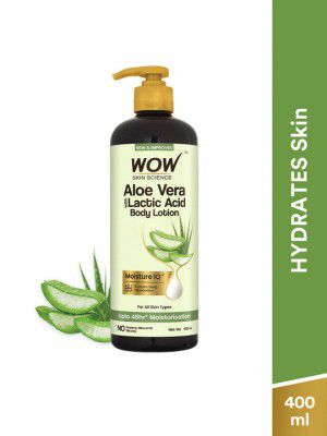 WOW SKIN SCIENCE Aloe Vera Body Lotion for Ultra Light Hydration - 400ml