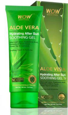 WOW SKIN SCIENCE Aloe Vera Hydrating After Sun Soothing Gel - 100 mL - Tube (100 ml)