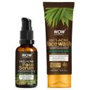 WOW Skin Science Anti Acne Kit - consist of Anti Acne Face Wash Tube + Anti Acne Face Serum - Net Vol. 130mL...