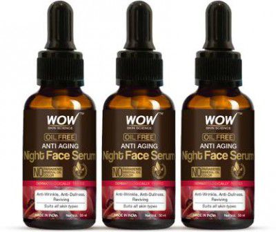 WOW SKIN SCIENCE Anti Aging Night Face Serum  [ 3 Items in the set ]