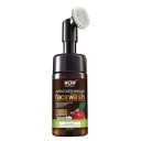 WOW Skin Science Apple Cider Vinegar Foaming Face Wash - with Organic Certified Himalayan Apple Cider Vinegar - No Parabens, Sulphate, Silicones & Color (with Built-in Brush) - 150mL...