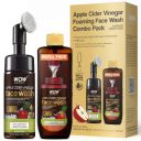 WOW Skin Science Apple Cider Vinegar Foaming Face Wash Combo Pack | Built in Brush | Refill Pack | For Oily Skin | Fresh, Clear Skin | Paraben & Sulphates Free | 350 ml...
