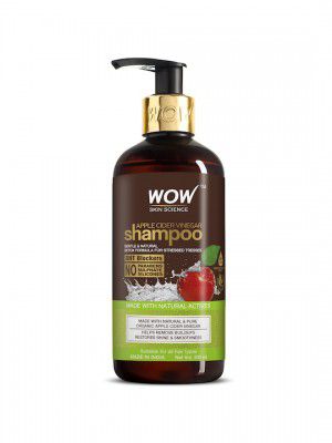 WOW SKIN SCIENCE Apple Cider Vinegar Shampoo Restores Shine-No Parabens, Sulphates - 300ml