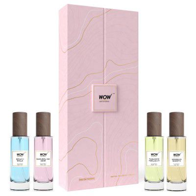 WOW Skin Science Eau De Parfum Luxury Perfume Kit 4x20 ml For Her | Premium Valentine's Gift Set for Women | All Day Fragrance | Pack of 4