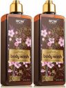 WOW SKIN SCIENCE Japanese Cherry Blossom Foaming Body Wash (Pack of 2) (2 x 300 ml)...