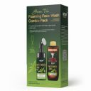 WOW Skin Science Green Tea Foaming Face Wash Combo Pack- Consist of Foaming Face Wash with Built-In Brush & Refill Pack - No Parabens, Sulphate, Silicones & Color - Net Vol. 350mL...