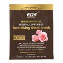 WOW Skin Science Himalayan Rose Natural Cupra Fiber Face Lifting Sheet Mask - Skin Brightening, Skin Smoothening And Skin Toning - 25 Ml...