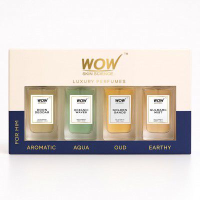 WOW Skin Science Luxury Perfumes for Men | Pack of 4 | 80 ml