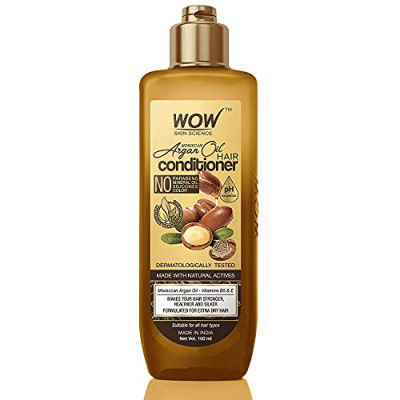WOW Skin Science Moroccan Argan Oil Conditioner - No Sulphates, Parabens, Silicones, Salt & Colour, 100 ml