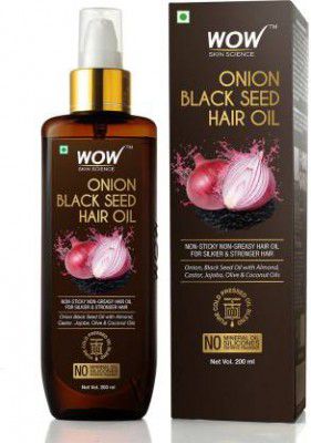 WOW Skin Science Onion Hair Oil for Hair Growth and Hair Fall Control 200 ml