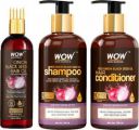 WOW SKIN SCIENCE Red Onion Black Seed Oil Ultimate Hair Care Kit (Shampoo + Hair Conditioner + Hair Oil With Comb)  (3 Items in the set)...