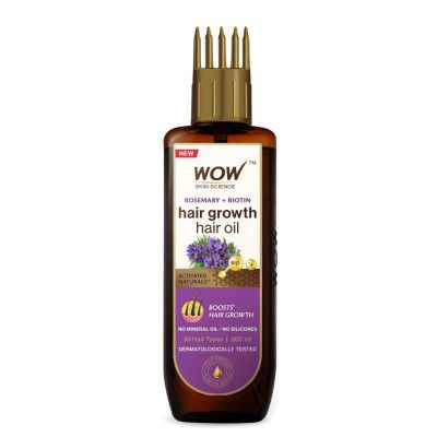 WOW Skin Science Rosemary with Biotin Hair Growth Oil | 200 ml