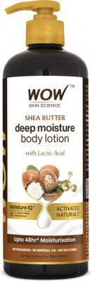 WOW SKIN SCIENCE Shea Butter With Lactic Acid Body Lotion (400 ml)