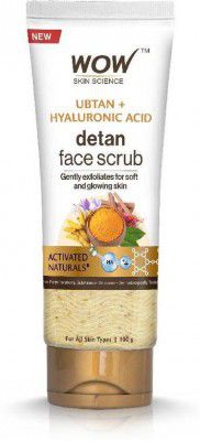 WOW SKIN SCIENCE Ubtan Detan Face Scrub | Gently Exfoliates | Removes Impurities|Hydrates Skin Scrub (100 ml)