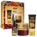 WOW Skin Science Ubtan Glowing Skin Essentials - contains Face Wash – 100 ml, Face Scrub – 200 ml, Face Serum – 30 ml Total Net Vol. 330 ml...