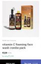 WOW Skin Science vitamin C foaming face wash combo pack...