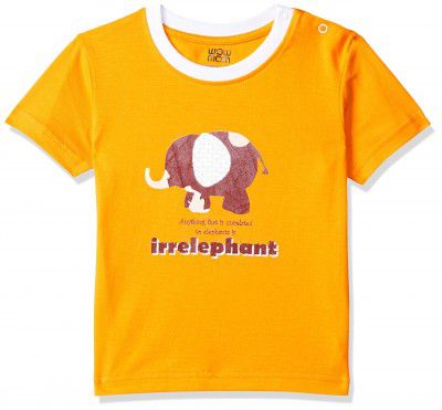 WOWMOM Baby Boys Plain Regular fit T-Shirt
