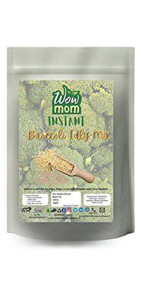 Wowmom Healthy Breakfast High Fibre Instant Millet Brocolli Idly Mix (250 gm)