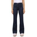 Wrangler Female Blue Relaxed Fit Mid Rise Pants...