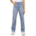 Wrangler Female Blue Relaxed Fit Mid Rise Pants...