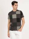 Wrangler  Men Striped Round Neck Pure Cotton Grey T-Shirt...