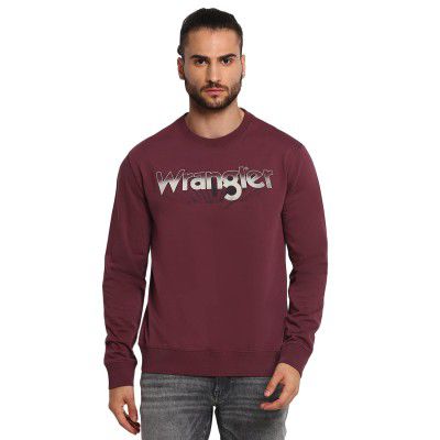 Wrangler Men's Cotton Round Neck Sweatshirts