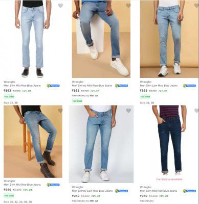 Wrangler Mens Jeans Starts @690 | UP TO 79% OFF