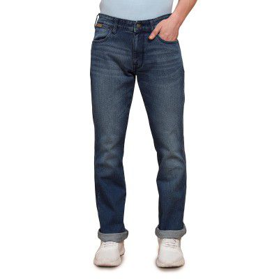 Wrangler Men's Millard Straight Fit Mid-Rise Jeans