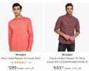Wrangler Mens Shirt Min. 70% Off...