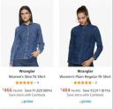Wrangler Women's T-Shirt & Shirt Upto 87% Off...
