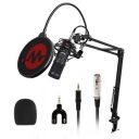 Wright WR BM 800 Studio Recording Condenser Microphone Mic Kit with Metal Shock Mount Mic Stand Pop Filter for singing and recording mic all set...