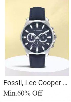 Wrist Watches @ minimum 60% off in Flipkart Big Billion Days   