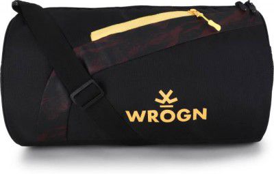 WROGN 20 L Gym Duffel Bag - Trendy Men & Women-Black-Sport Duffel - Black, Yellow