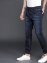 WROGN Men Blue Jogger Mid-Rise Clean Look Stretchable Jeans...