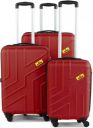 WROGN Hard Body Set of 3 Luggage - Maze- Combo Set (30"+26"+22") - Red...