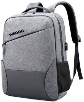 WROGN  Large 32 L Backpack Multi-purpose laptop bag with USB charging port (Grey)