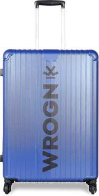 WROGN Large Check-in Luggage (75 cm) - BOLT- Bright Blue - Blue