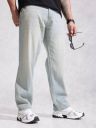 WROGN Men Regular Mid Rise Blue Jeans...