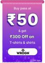 BBD Sale |  WROGN Pass only at Rs. 50 and get discount of 25% upto Rs 300...
