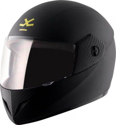 WROGN Phantom Motorbike Helmet (Black Yellow)