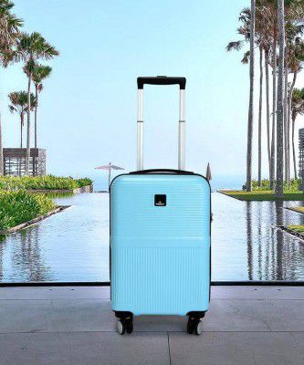 WROGN Small Cabin Suitcase (55 cm) 8 Wheels - Qubo - Blue
