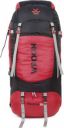 WROGN Trekking Bag For Hiking/Camping/Outdoor Sports with Rain Cover/Shoe Compartment Rucksack - 65 L  (Red)...