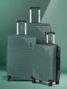 WROGN Unisex Set of 3 Hard Sided Trolley Suitcases - Cabin, Medium & Large...