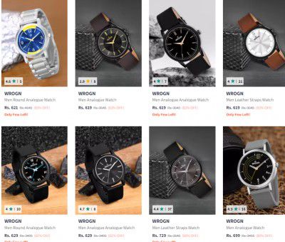 Wrogn Watches Starts @607 | Upto 84% Off